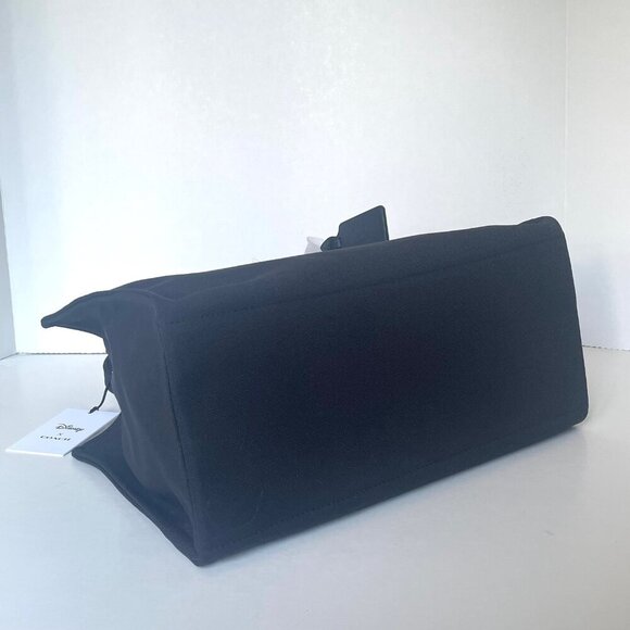 Disney X Coach Tote 30 Mickey Mouse Friends Black CS533 Medium Canvas Leather - Picture 12 of 14